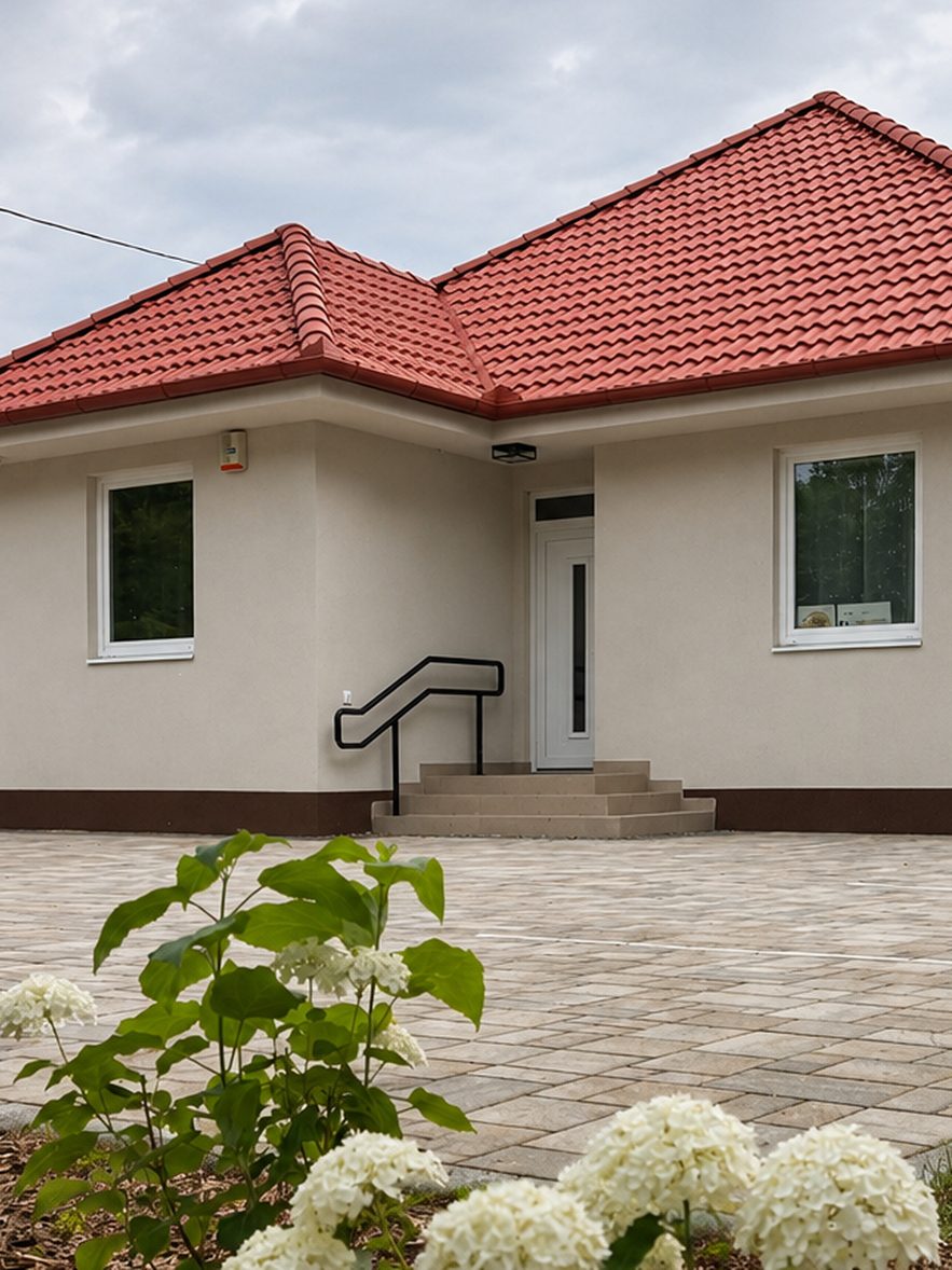 A zempléni vendégház bejárata Abaújkér-Aranyoson